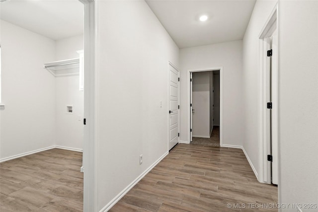 2916 S 8th St, Broken Arrow, OK 74012 - corridor featuring light wood finished floors and recessed lighting