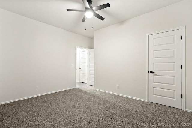 2916 S 8th St, Broken Arrow, OK 74012 - empty room featuring carpet flooring and ceiling fan
