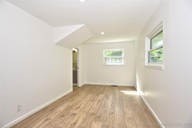 5654 S Marion Ave, Tulsa, OK 74135 - unfurnished room with light wood-style flooring and recessed lighting