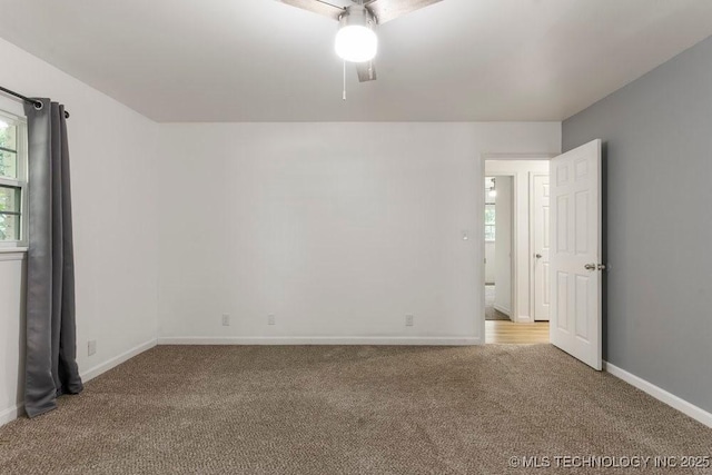 6016 S 76th E Ave, Tulsa, OK 74145 - unfurnished room with carpet floors and ceiling fan