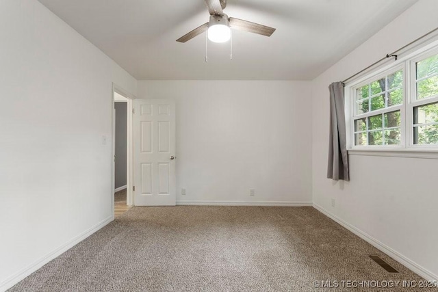 6016 S 76th E Ave, Tulsa, OK 74145 - carpeted empty room with ceiling fan and baseboards