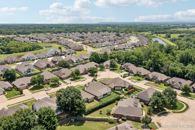 12432 S 101st E Ave, Bixby, OK 74008 - aerial view of residential area with a large body of water