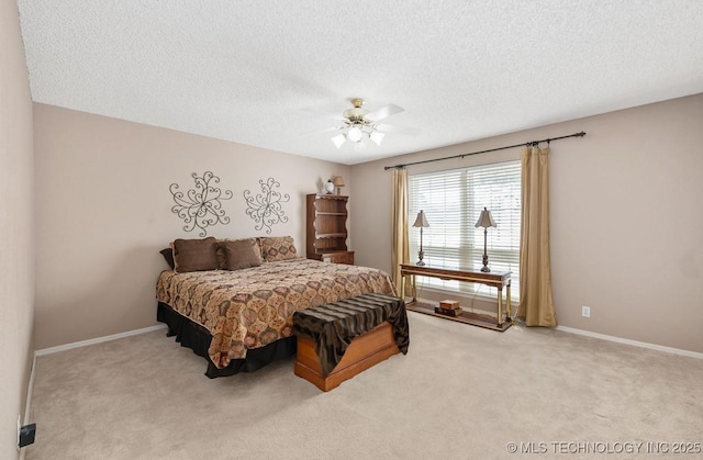 8318 S 84th E Ave, Tulsa, OK 74133 - carpeted bedroom featuring a textured ceiling and ceiling fan