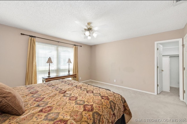8318 S 84th E Ave, Tulsa, OK 74133 - bedroom featuring light carpet, a textured ceiling, and ceiling fan