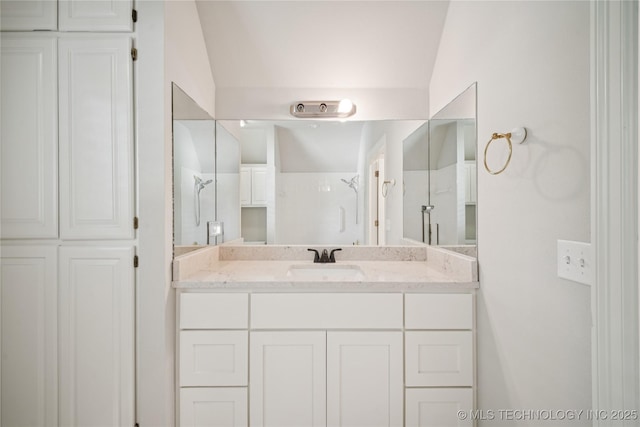 3437 E 96th Pl, Tulsa, OK 74137 - full bath featuring a walk in shower and vanity