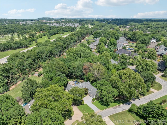 3437 E 96th Pl, Tulsa, OK 74137 - aerial overview of property's location with nearby suburban area