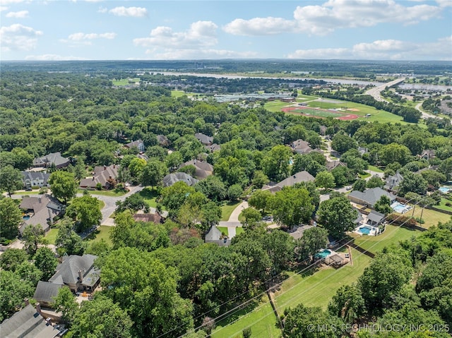 3437 E 96th Pl, Tulsa, OK 74137 - aerial perspective of suburban area