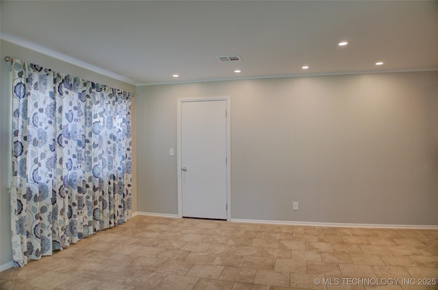 4424 E 59th Pl S, Tulsa, OK 74135 - empty room with recessed lighting and ornamental molding