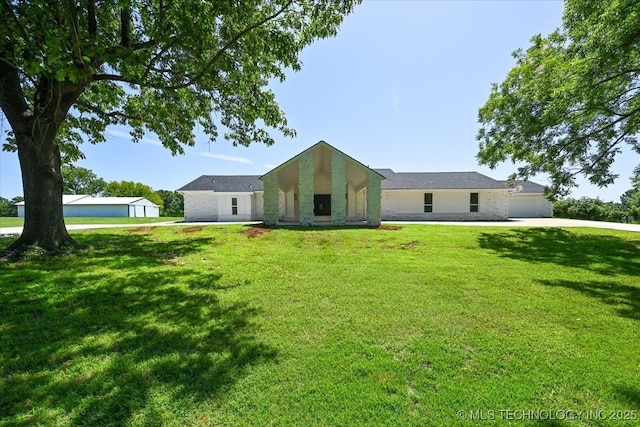 13973 S 237th E Ave, Coweta, OK 74429 - back of house featuring a lawn