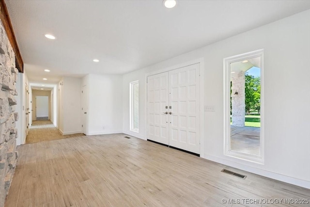 13973 S 237th E Ave, Coweta, OK 74429 - entryway with light wood finished floors and recessed lighting