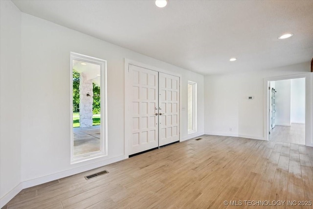 13973 S 237th E Ave, Coweta, OK 74429 - entrance foyer with light wood-type flooring and recessed lighting