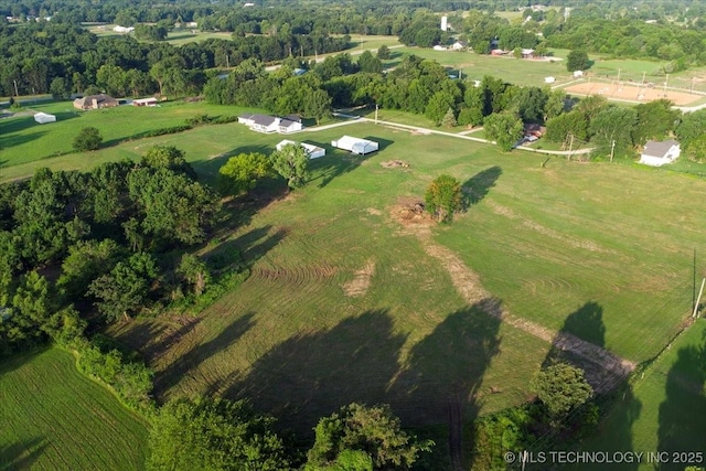 13973 S 237th E Ave, Coweta, OK 74429 - aerial overview of property's location featuring rural landscape