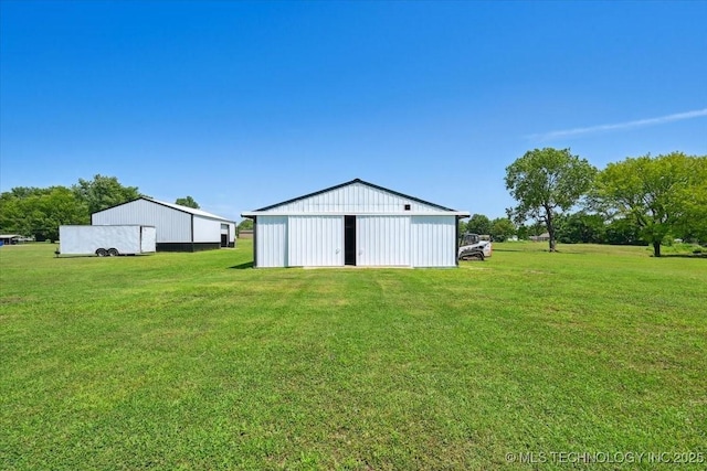 13973 S 237th E Ave, Coweta, OK 74429 - view of green lawn with an outbuilding and an outdoor structure