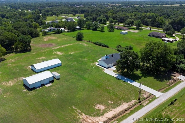 13973 S 237th E Ave, Coweta, OK 74429 - bird's eye view of a heavily wooded area