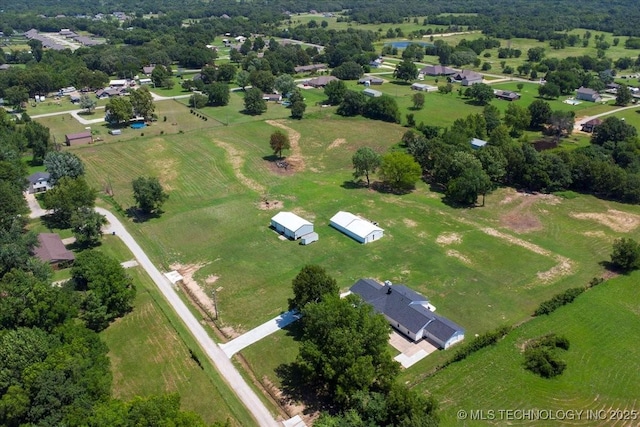 13973 S 237th E Ave, Coweta, OK 74429 - aerial view of property and surrounding area