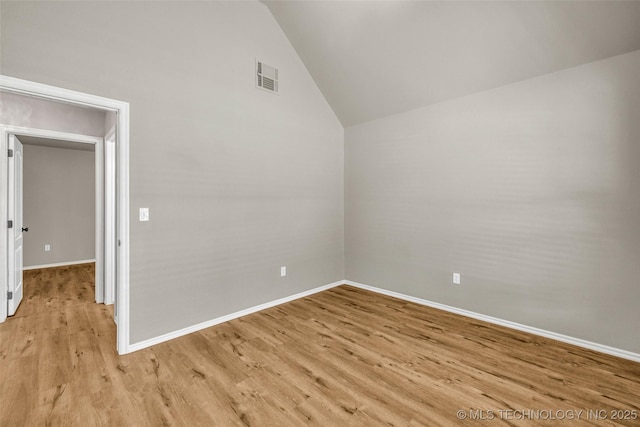 1116 W Fargo Dr, Broken Arrow, OK 74012 - unfurnished room with light wood-style floors and lofted ceiling