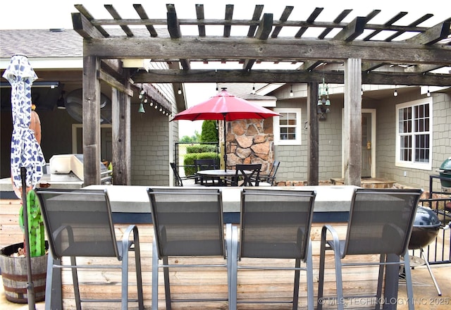71279 S 270th Rd, Wagoner, OK 74467 - view of patio featuring a pergola