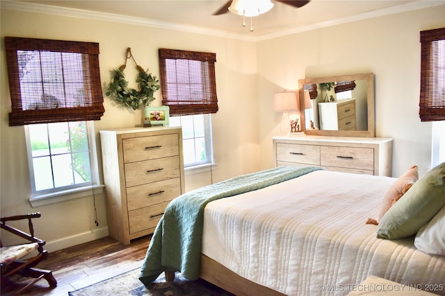 71279 S 270th Rd, Wagoner, OK 74467 - bedroom with wood finished floors and ornamental molding