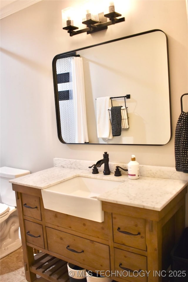 71279 S 270th Rd, Wagoner, OK 74467 - bathroom featuring vanity and toilet