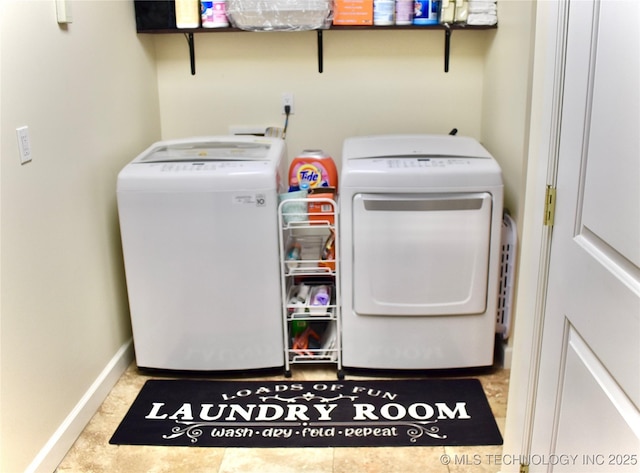 71279 S 270th Rd, Wagoner, OK 74467 - washroom with separate washer and dryer