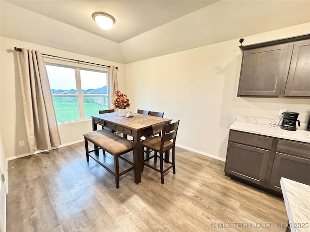 3907 S 150th E Ave, Tulsa, OK 74134 - dining room featuring light wood-style flooring and lofted ceiling