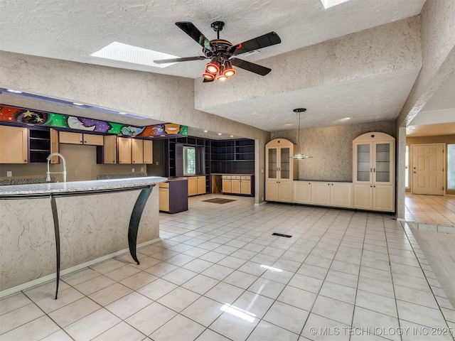 5704 E 65th St, Tulsa, OK 74136 - view of patio featuring a ceiling fan and french doors
