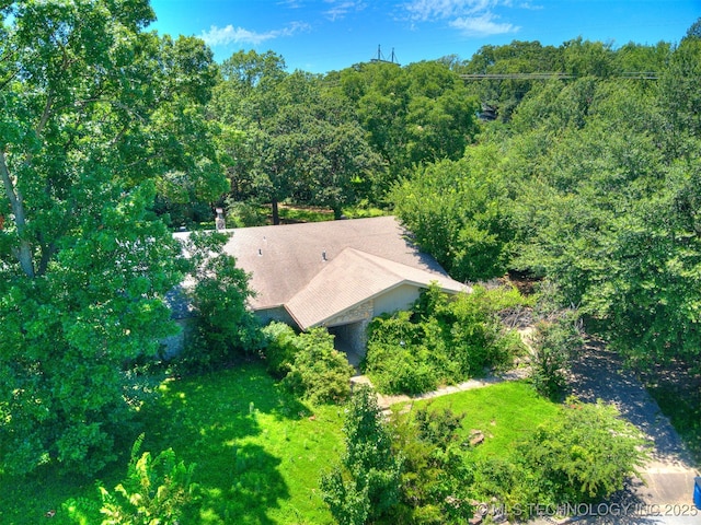 5704 E 65th St, Tulsa, OK 74136 - view from above of property