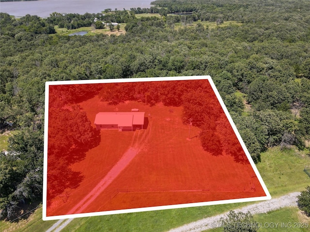 1404 Compelube Rd, Mcalester, OK 74501 - aerial overview of property's location featuring property boundaries highlighted