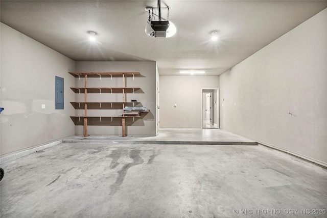 1317 W Dover St, Broken Arrow, OK 74012 - garage featuring a garage door opener and electric panel