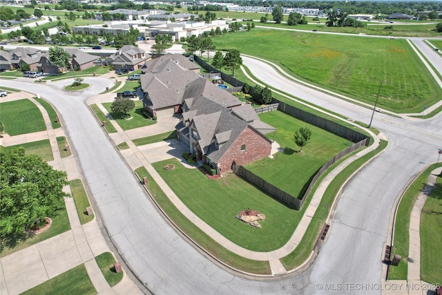 1317 W Dover St, Broken Arrow, OK 74012 - aerial overview of property's location with nearby suburban area