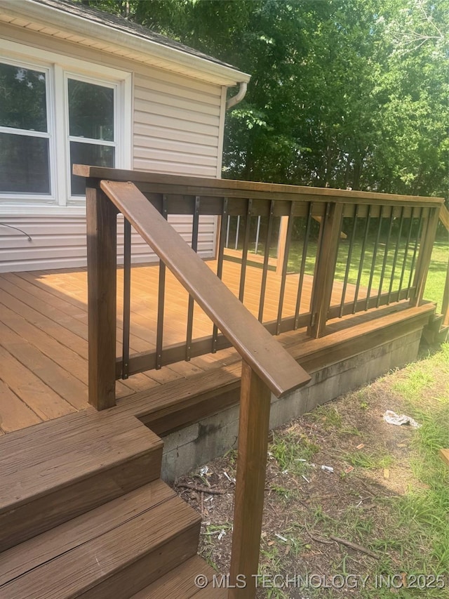 115 S Bryan St, Sperry, OK 74073 - view of wooden terrace