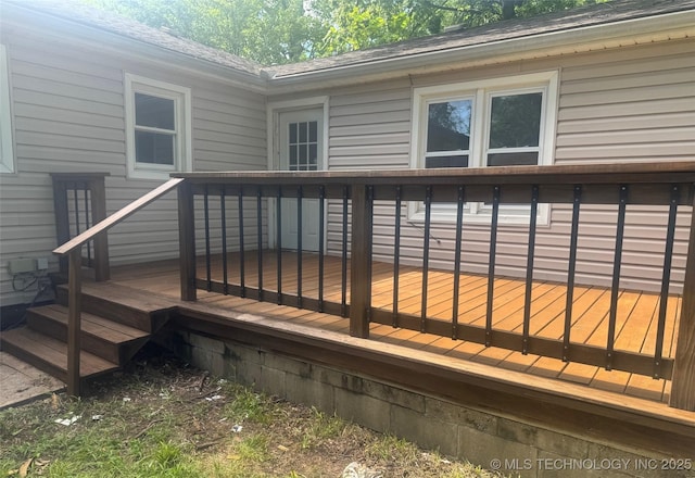 115 S Bryan St, Sperry, OK 74073 - view of wooden deck