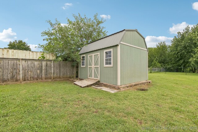 11784 N 154th Ave, Collinsville, OK 74021 - view of shed featuring a fenced backyard