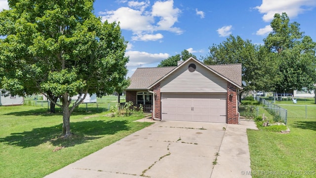 11691 N 193rd E Ave, Collinsville, OK 74021 - single story home with concrete driveway, an attached garage, brick siding, and roof with shingles