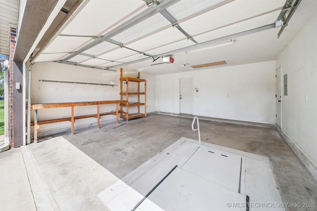 11691 N 193rd E Ave, Collinsville, OK 74021 - garage with a garage door opener and electric panel