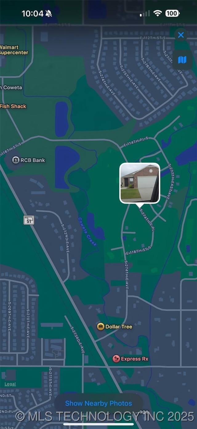 11608 S 274th E Pl, Coweta, OK 74429 - map / location