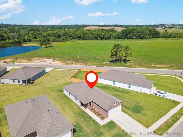 11608 S 274th E Pl, Coweta, OK 74429 - bird's eye view of a nearby body of water