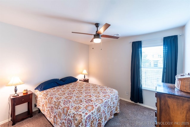 11105 N 145th E Pl, Owasso, OK 74055 - carpeted bedroom featuring baseboards and ceiling fan