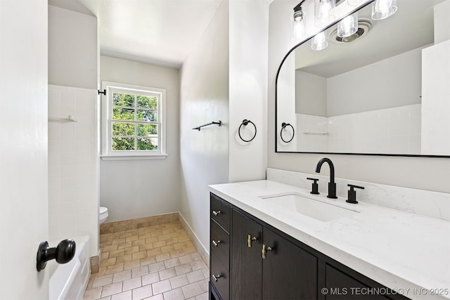 4643 E 59th St, Tulsa, OK 74135 - full bath featuring vanity and tile patterned floors
