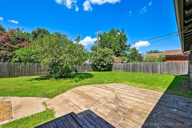 4643 E 59th St, Tulsa, OK 74135 - wooden deck featuring a fenced backyard and a patio area