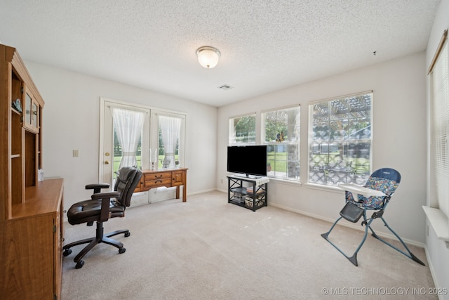 5621 E Hunter Ln, Claremore, OK 74019 - office space featuring carpet flooring and a textured ceiling