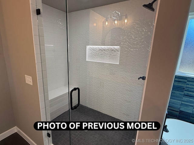 7010 E 137th St, Collinsville, OK 74021 - bathroom featuring a stall shower