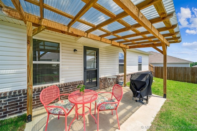 1111 W Cheyenne Ln, Claremore, OK 74019 - view of patio with a grill