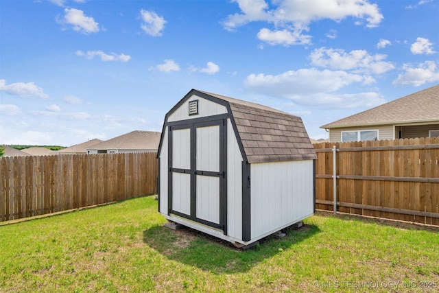 1111 W Cheyenne Ln, Claremore, OK 74019 - view of shed featuring a fenced backyard