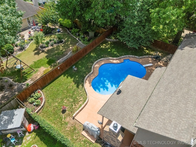 5428 E 88th St, Tulsa, OK 74137 - view of pool featuring a fenced backyard