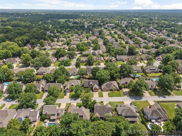 5428 E 88th St, Tulsa, OK 74137 - aerial perspective of suburban area