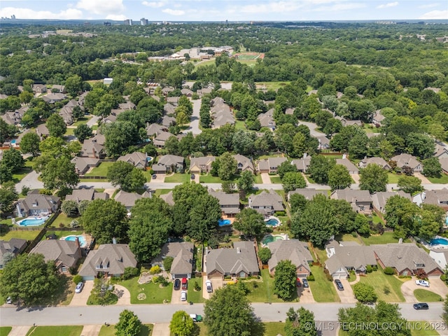 5428 E 88th St, Tulsa, OK 74137 - aerial perspective of suburban area