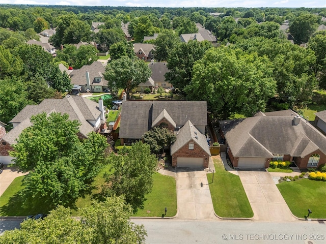 5428 E 88th St, Tulsa, OK 74137 - aerial perspective of suburban area