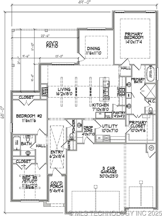3905 S Elder Blvd, Broken Arrow, OK 74012 - view of property floor plan