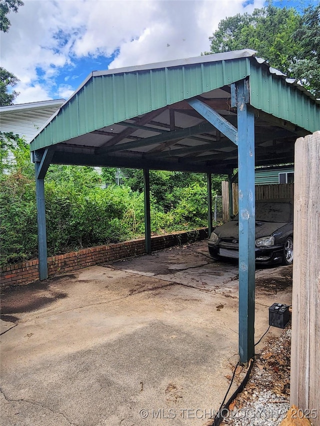 5135 S Marion Pl, Tulsa, OK 74135 - view of parking featuring a carport